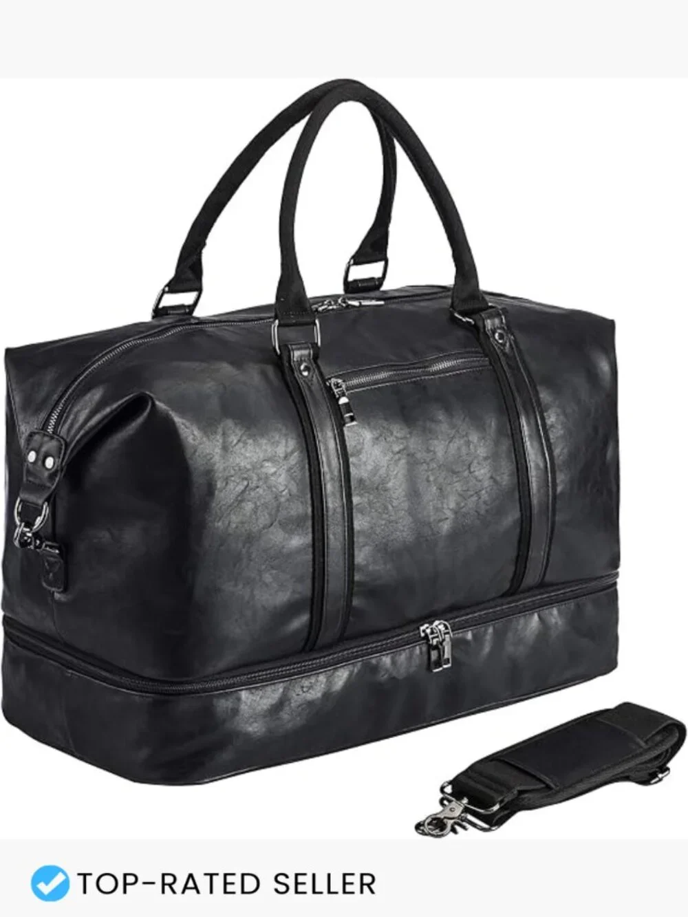 Overnight Weekender Travel Bag with Shoe Pouch Duffel Carry On